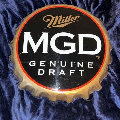 MGD Miller Genuine Draft Bottle Cap Sign light up works