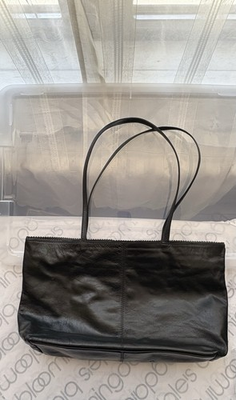 #ad Latico Black Leather Tote Bag – Floral Lining – NW oT Never Used Brand New Exce $49.99