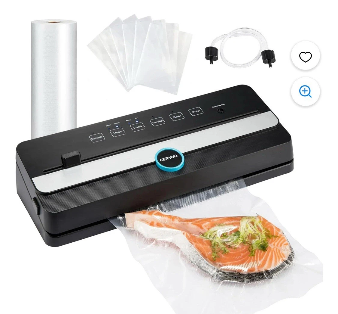 Automatic Vaccum Food Sealer Machine for Food Savers w/Built-in Cutter