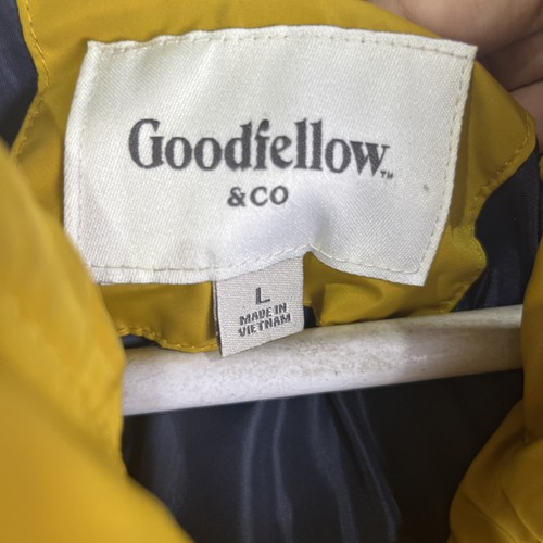 Goodfellow Co Yellow Puffer Vest Men’s Size Large - Picture 4 of 9