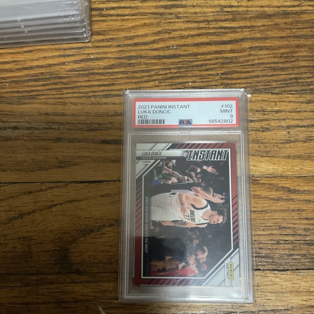 Panini Instant 2021 Luka Dončić Red #102 PSA 9 Dallas Mavericks /99