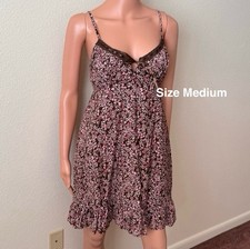 No Boundaries Women's A-Line Strappy Mini Dress, Size Medium