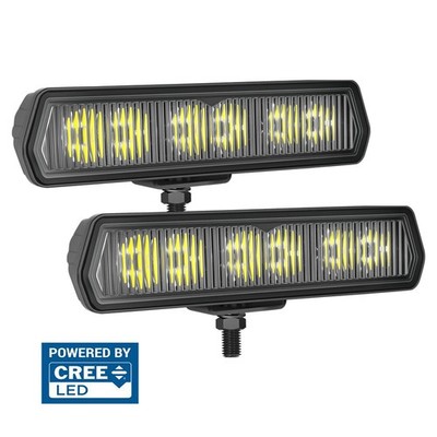 2X 6'' 120W Cree LED Pods Light Bar Driving Flood Reverse Offroad ATV UTV 4WD SUV