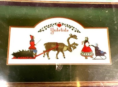 RARE Out Of Print Yuletide Cross-Stitch Pattern By Kingsland 1986 Design
