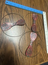 Formis Atomic Jet Metal Flying Saucer Helicopter Gyro Tin Toy Lot Old Vintage