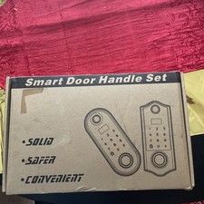 Front Door Lock Set with Handle Fingerprint Keyless Entry Smart Digital Deadbolt