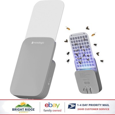 Plug-in UV Insect Trap for Mosquitoes, Gnats, Moths with Night Light Feature