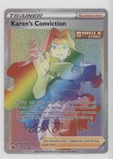 Rainbow - Karen's Conviction Pokemon Sword & Shield Chilling Reign #216 on eBay