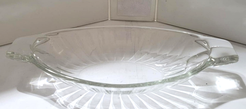 Vintage Clear Ribbed Relish Dish Marked 7 France - Picture 1 of 4