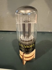 1958 Sylvania 5V4GA Black Plate DTop Get Rectifier Tube TV7 Test ANOS Balanced O