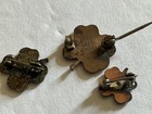 4 - H Club (3) Small Lapel Pins - (1) With Stone  — photo 3