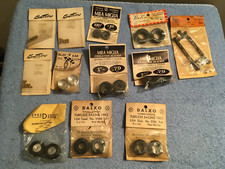 VINTAGE NOS SLOT CAR PARTS  ACCESSORIES LOT KEMTRON DALXO BUZ MILA MIGLIA ETC