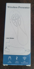 Wireless Presenter w/Laser Button Plug  Play USB-A 30M Remote Control