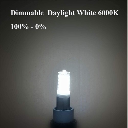 G9 LED Bulb Daylight Dimmable 4W 40W T4 G9 Halogen Equivalent6000K 120V No-Fl... - Picture 2 of 5