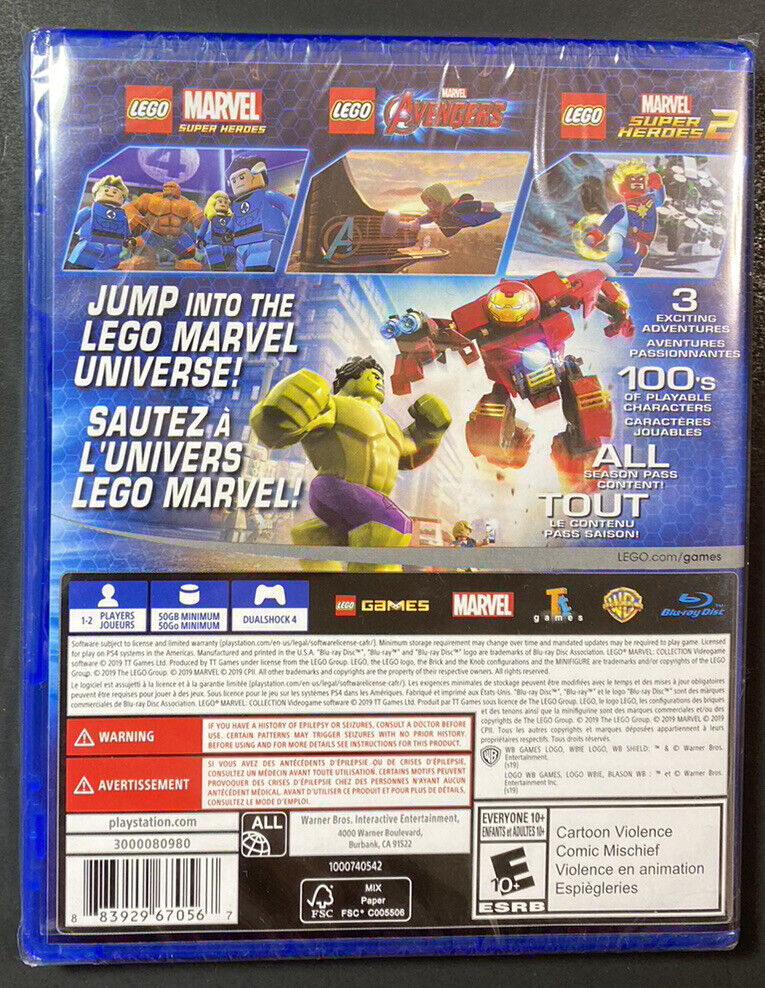  Lego Marvel Collection - PlayStation 4 : Whv Games