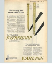 1925 Paper Ad COLOR New Wahl Eversharp Pens The Wahl Company Chicago Toronto
