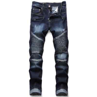 New Men'S Jeans Pants Denim Trousers Biker High Quality Male