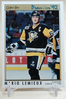 1991-92 OPC Premier #114 Mario Lemieux -Pittsburgh Penguins