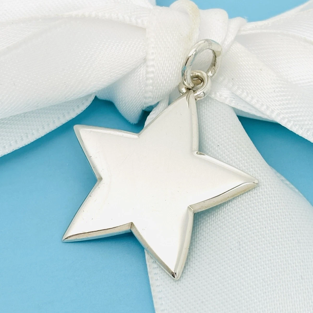 Tiffany& Co. シルバー925 星型 チャーム スター Tiffany & Co Star Charm or Pendant in Sterling Silver | eBay
