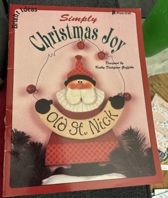 Vtg Rare Provo Craft Simply Christmas Joy Tole Painting Pattern 1994 Bk