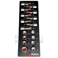 W&uuml;rth Zebra Steckschl&uuml;sselsatz 2.4.1 Torx Innentorx Au&szlig;entorx Werkstattwagen