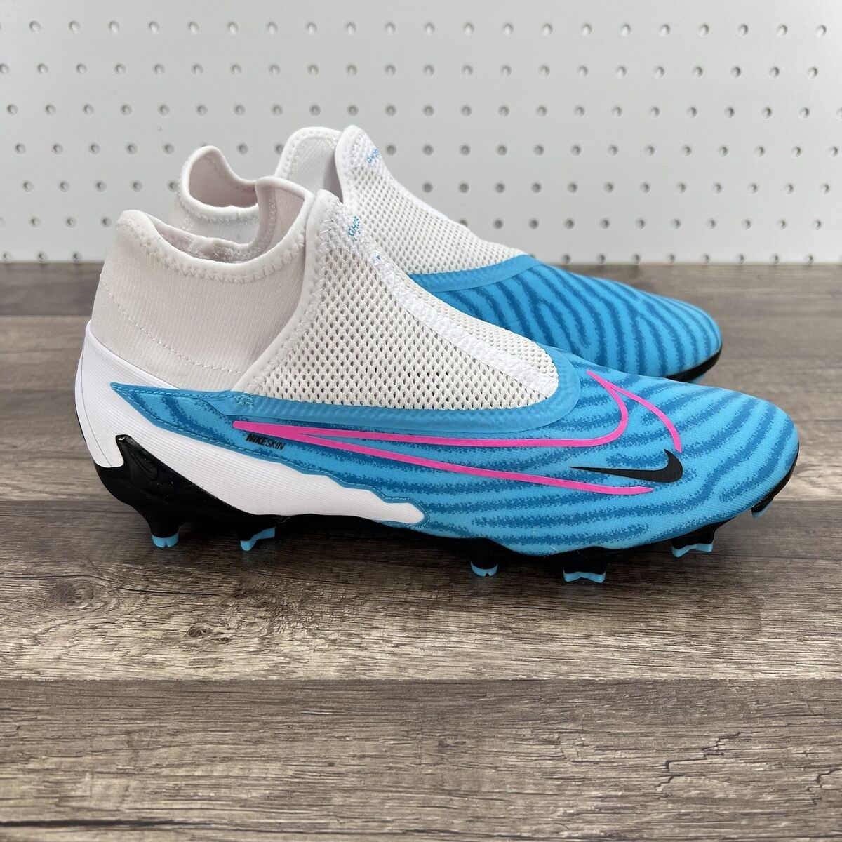 Nike Phantom GX PRO DF FG White Blue Pink Soccer Cleats Dd9465 446 Mens  Size 8.5