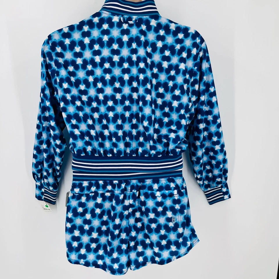 Free People Fp Movement Women's Top Seed Printed Tennis Activewear Jacket Shorts - Image 2 of 4