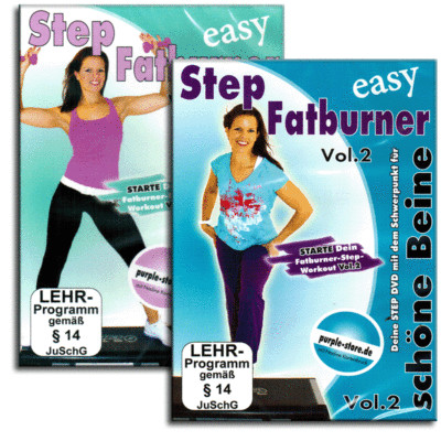 その他 Step Aerobic Fatburner Workout [DVD] 2 Fitness DVD Set - Step Aerobic Fatburner Vol.1+2 - Steppbrett