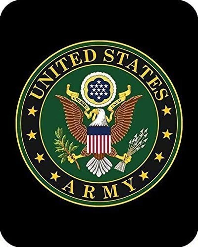 REGAL COMFORT 60x80" US Army Emblem American Military Mink Faux Fur Luxury Blanket Twin Full