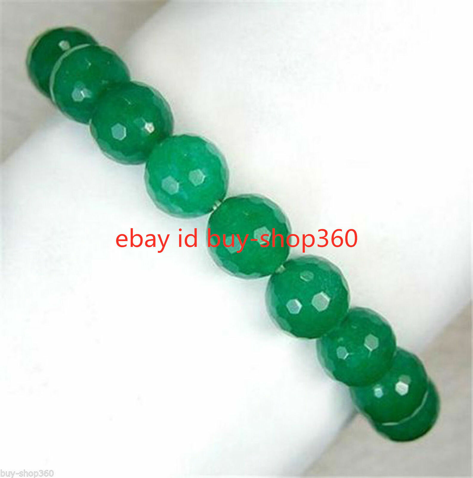 Imperial Burmese A-Jade Beaded Bracelet (MADE IN JAPAN) 9.5mm Each x 21