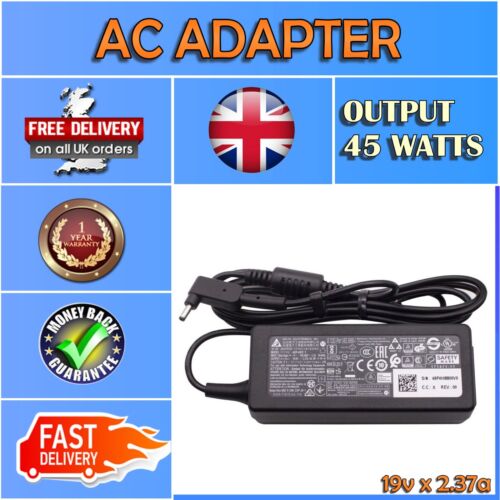 FOR ACER SPIN 3 SP314-53N 45W REPLACEMENT POWER ADAPTER (3.0MM X 1.1MM PIN) - Afbeelding 1 van 4