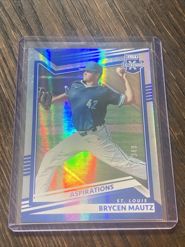 BRYCEN MAUTZ 294/349 CARDINALS 2022 ELITE EXTRA EDITION ASPIRATIONS BLUE RC SP
