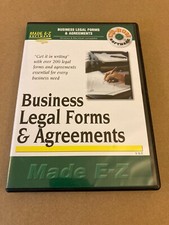 Business Legal Forms and Agreements CD-ROM Made E-Z Software OVER 200 Legal Docs