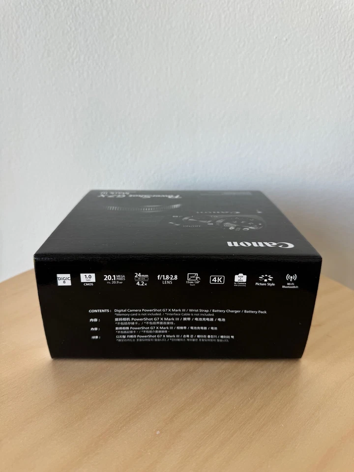 NEW Canon PowerShot G7X Mark III Digital Camera Vlogging Silver AUS Warranty - Image 3 of 4