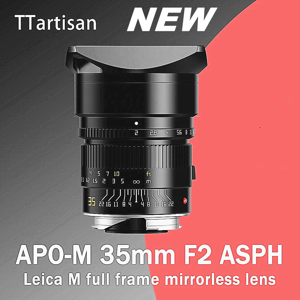TTArtisan 35mm F2.0 Manual focus ASPH Lens APO-M For Leica M mount
