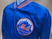 Vintage Chalk Line New York Mets MLB Satin Bomber Jacket Mens Large