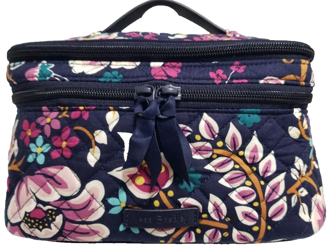 Vera Bradley Brush Up LARGE Cosmetic Train Case Kingston Garden EXACT