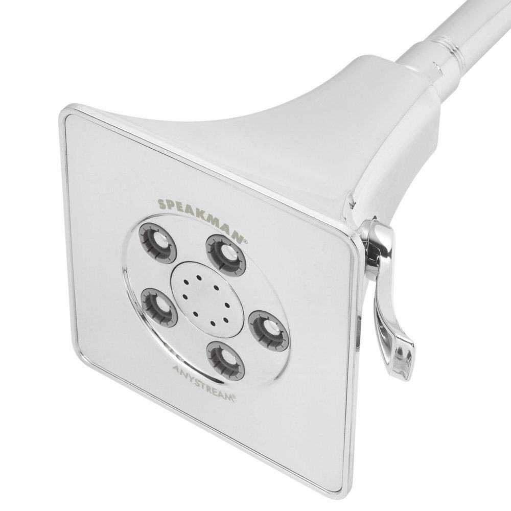 Speakman S-3018-E2 Rainier Anystream Adjustable 2.0 GPM Shower Head, Polished...