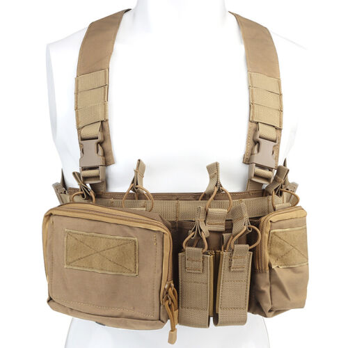 WoSporT Tactical Chest Rig Tool Vest Tactical Vest w/ Mag Pouch Military Gear MC - Picture 19 of 25