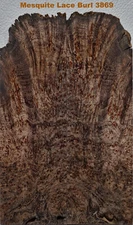 Outstanding STABILIZED Mesquite Lace Burl knife scales #3869, gun grips, boxwood
