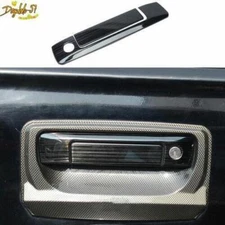 For Ford Ranger Black Titanium Tailgate Rear Door Handle Cover Decor 2015-2020