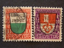 1946 SWITZERLAND  SC# B13, B14 USED