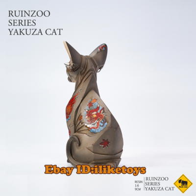 置物 catwalk RZTOYS RUINZOO Series Yakuza Cat Figurine 1/6 Mini Animal Resin