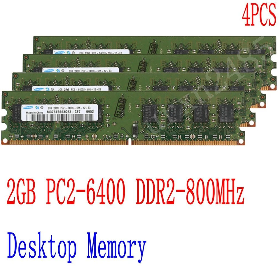 16GB 8GB 4GB 2GB For Samsung DDR2-800Mhz PC2-6400 240pin DIMM Desktop Memory LOT - Image 4 of 4