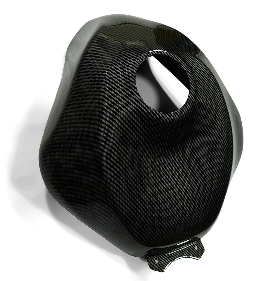 Fuel Gas Tank Cover Black Carbon Fiber Look For Kawasaki Ninja ZX6R 2009-2020 US - Image 3 of 4