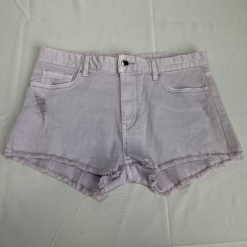 H\u0026M Purple Distressed Denim Jean Hot 