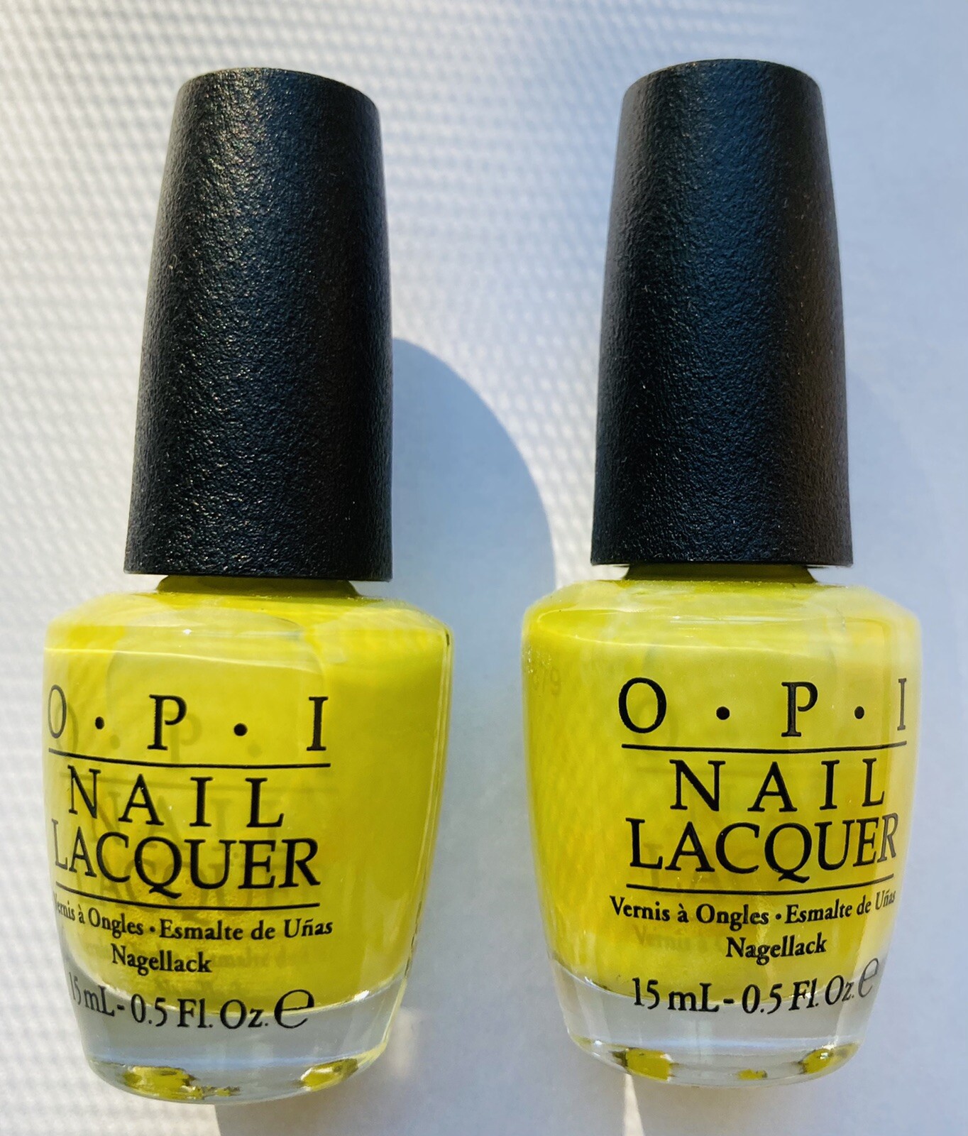 2 OPI Nail Lacquer LIFE GAVE ME LEMONS 0.5 oz Neon Citrus Lemon Yellow
