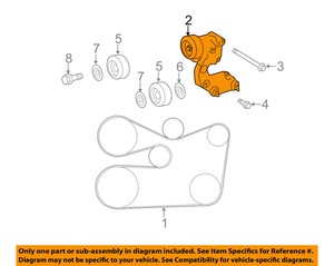 Details About Toyota Oem Serpentine Fan Belt Tensioner 1662031040