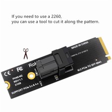 M.2 NVME NGFF M-key Pcie 4.0 To SFF8643 U.2 Transfer SSD Adapter Card 18x23mm
