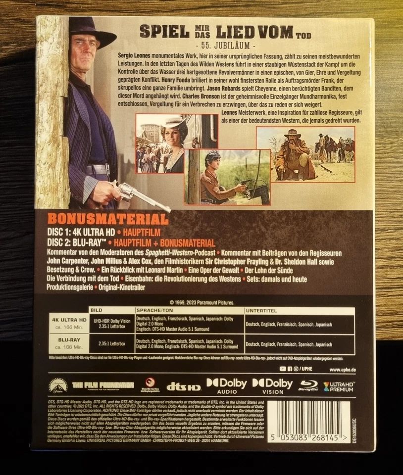 Spiel mir das Lied vom Tod 4K UHD Collector's Edition | Limitiert - Bild 3 von 4